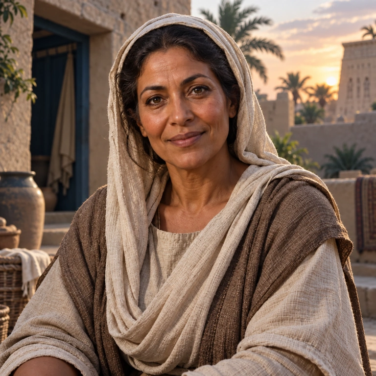 An imagined portrait of Shiphrah, a Hebrew midwife